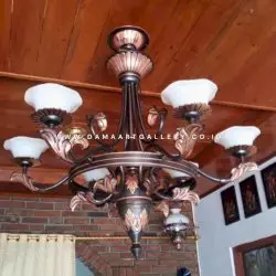 Pesona Lampu Joglo Tembaga Sentuhan Tradisional yang Elegan
